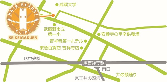 成蹊学園店地図